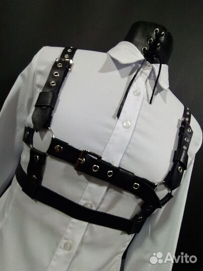 Портупея натуральная кожа(ручная работа)