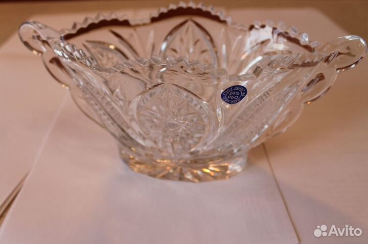 Новые хрустальные рога,конфетницы,салатницы,рюмки