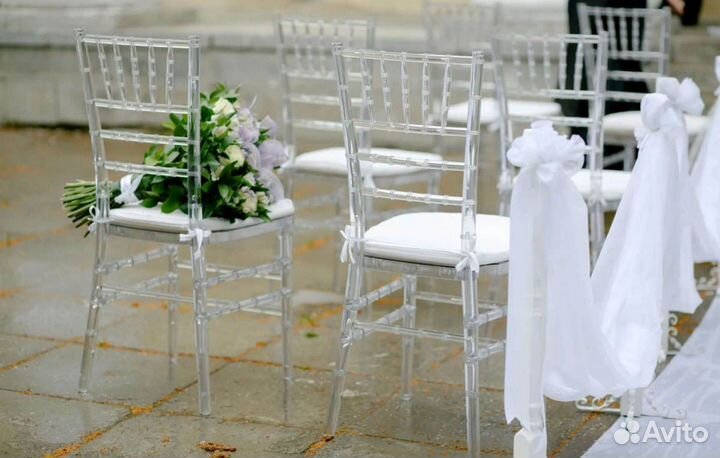 Аренда стульев прозрачные Кьявари