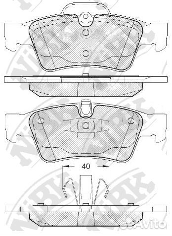 Колод. торм. диск. NiBK PN0507 PN0507 NiBK