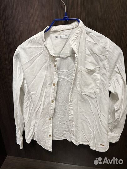Белые рубашки HM и Zara для школьника