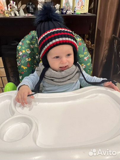 Шапка зима +манишка от 7 мес.до 5 лет