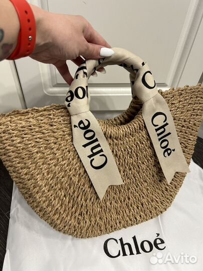 Соломенная сумка Chloe