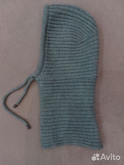 Шапка шлем вязаная