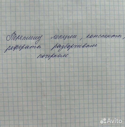 Перепишу лекции, конспекты, рефераты