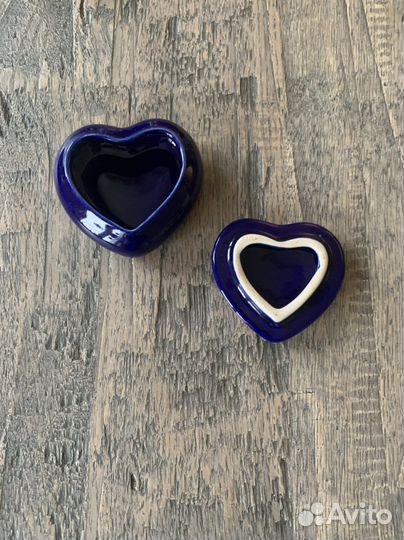 Шкатулка сердце из кобальта