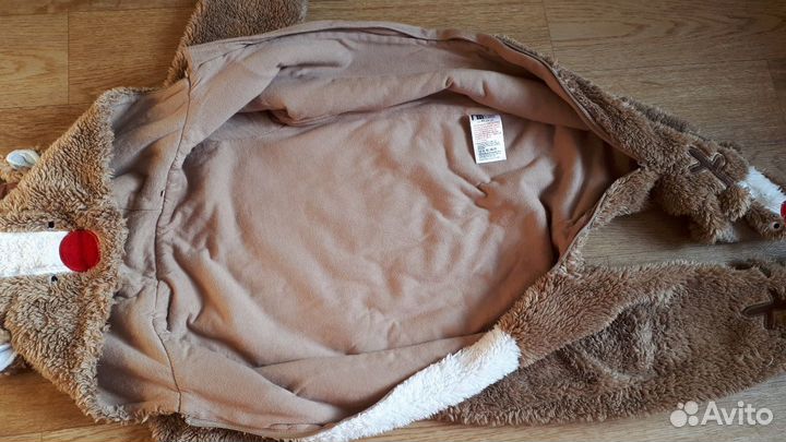 Новогодний комбинезон оленёнок, на рост 80 см