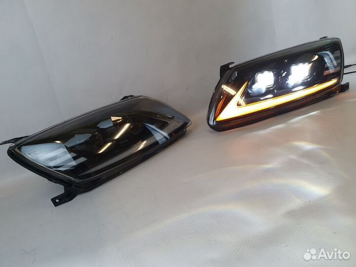 Тюнинг фары Гранта две BI-LED линзы дхо