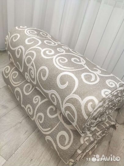 Шторы.Ткань для штор лён.Отрез/ Пошив