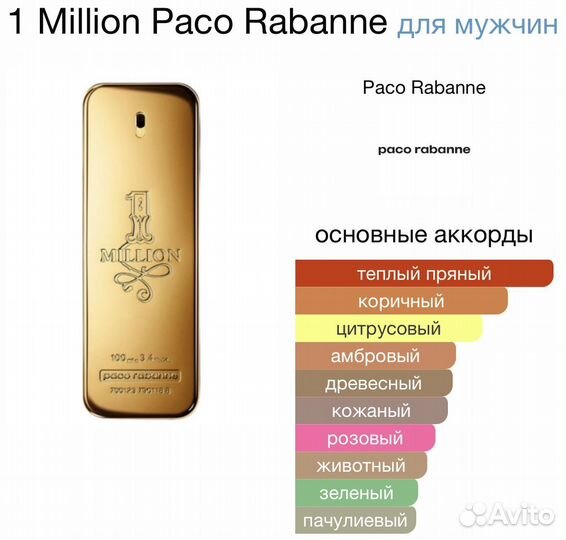 Парфюм духи мужские 1 Million Paco Rabanne 70 мл