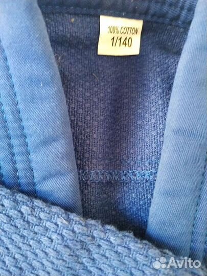 Кимоно дзюдо р140 хлопок 100