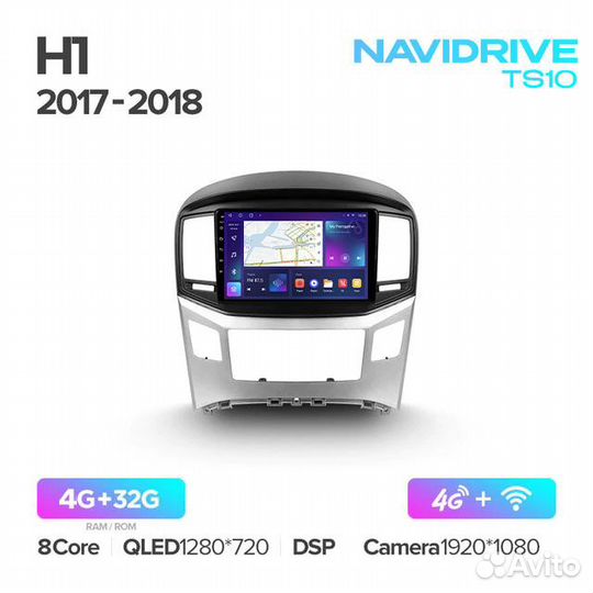 Магнитола NaviDrive TS10 Hyundai H-1 2015-2021