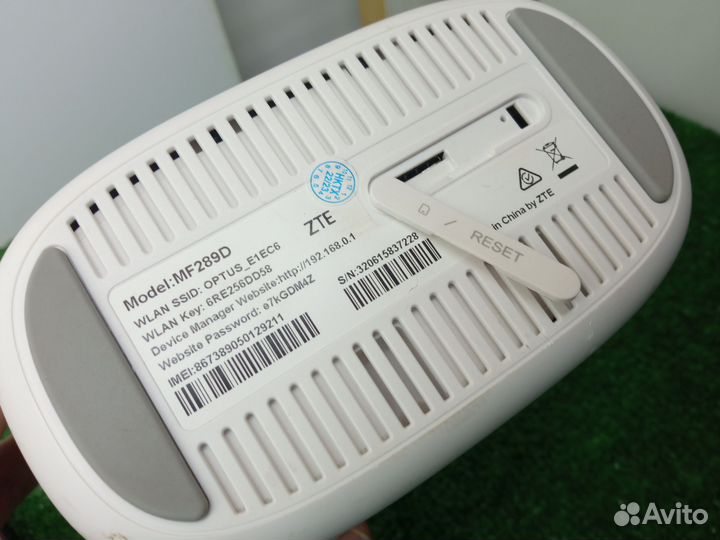 Wifi роутер+модем Zte Optus MF289D LTE cat12