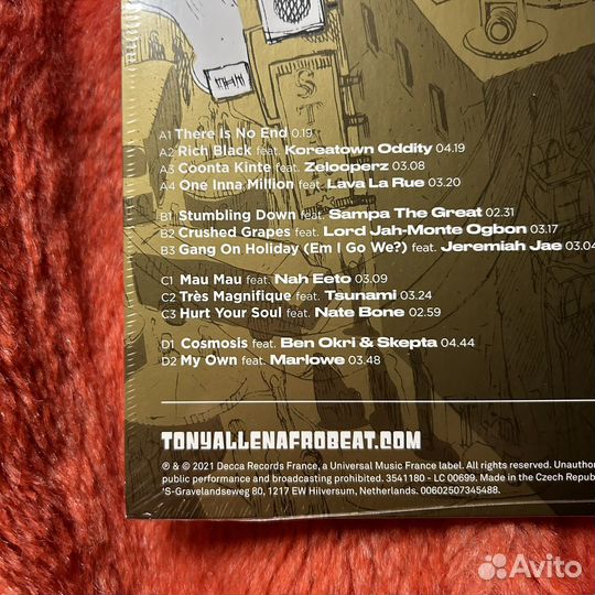 Винил Tony Allen «There Is No End» 2 LP