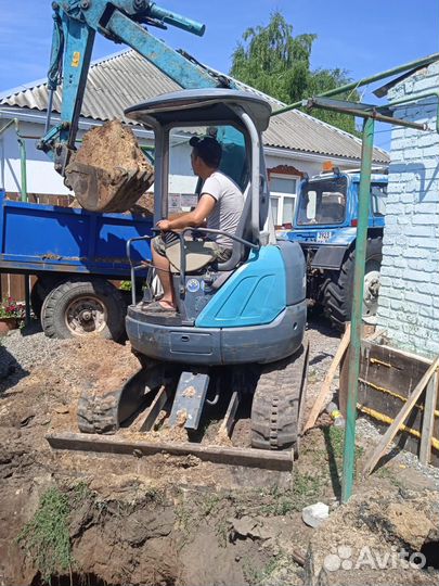 Услуги миниэкскаватора