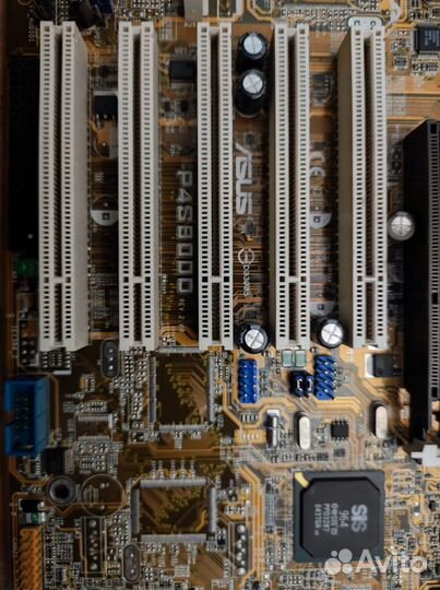 Мат. плата Asus P4S800 c процессором и памятью