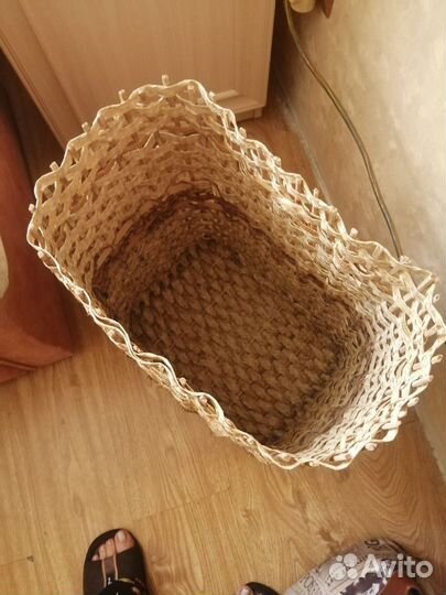 Корзина плетеная для белья