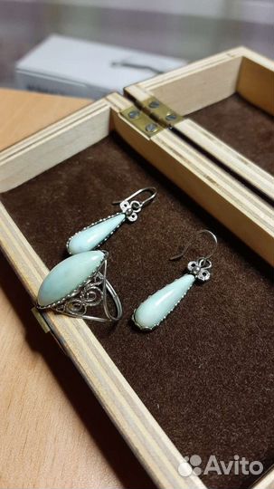 Бижутерия СССР Кольцо и серьги