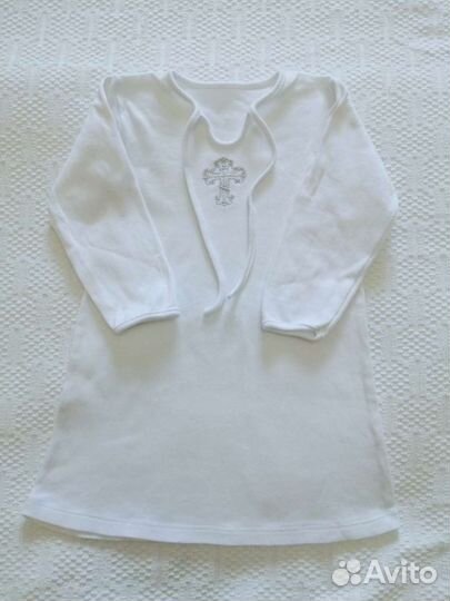 Крестильные рубашки для двойни р. 80-86