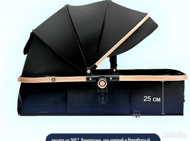 Коляска трансформер 3 в 1 с автолюлькой