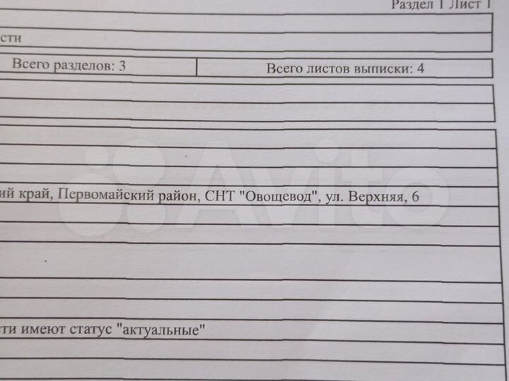 Участок 6 сот. (СНТ, ДНП)