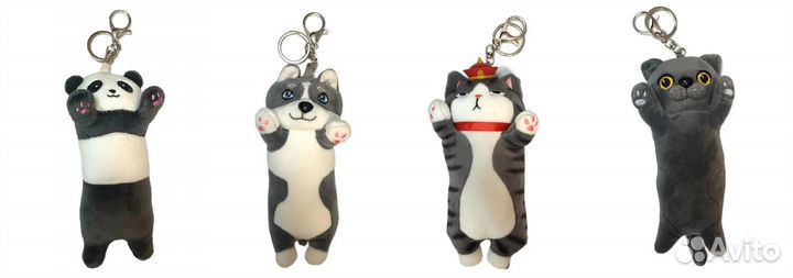 Мягкие брелки сосиски