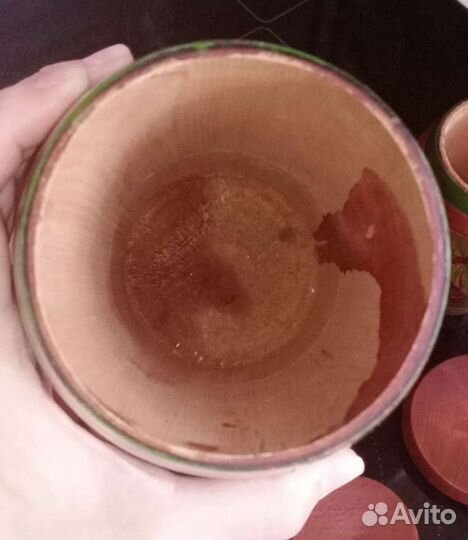 Деревянные бочонки с крышками 5 шт