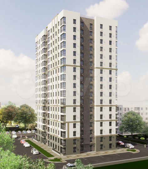 2-к. квартира, 51,4 м², 10/17 эт.