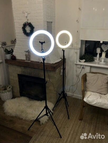 Кольцевая лампа 33 см led, светодиодная лампа M-33