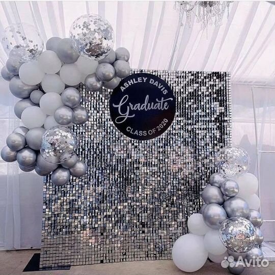 Фотозона из пайеток