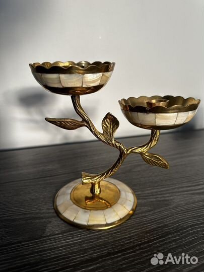 Подсвечник латунь