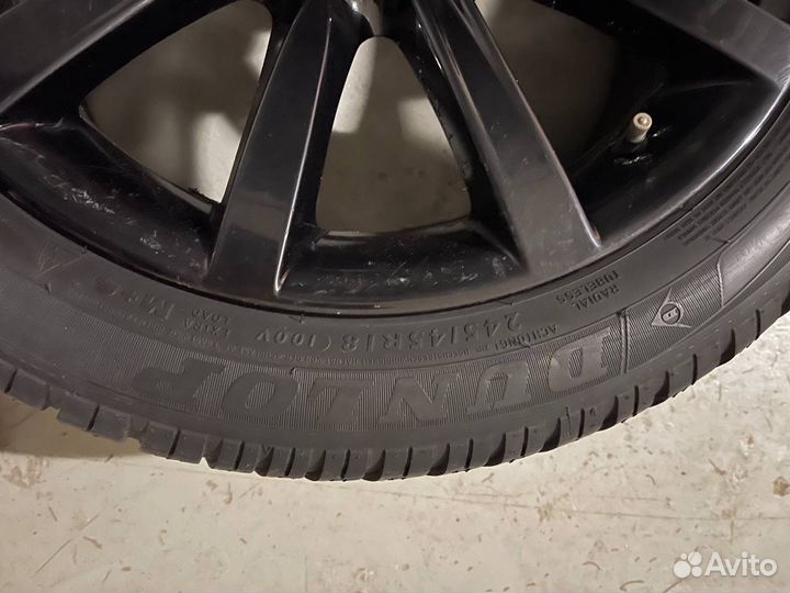 Колеса в сборе 245/45/18 диски bmw шины dunlop