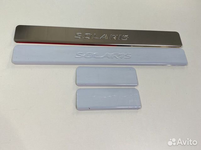 Накладки на пороги hyundai solaris 2017- солярис