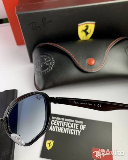 Солнцезащитные очки ray ban ferrari пепельные