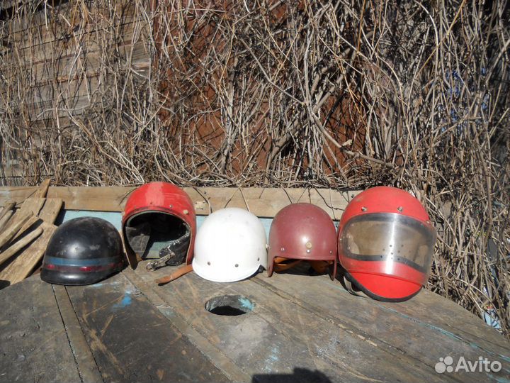 Каски строительные СССР мотошлем СССР ретро шлем