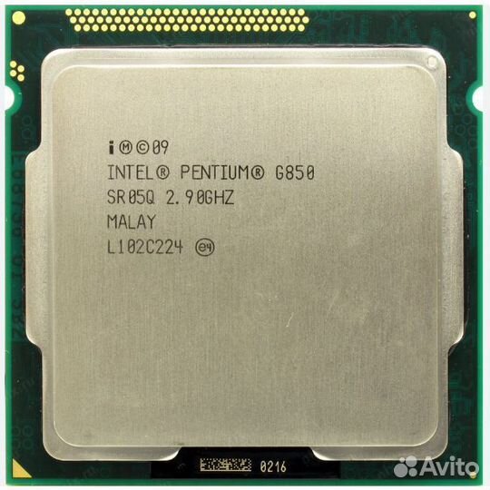 Процессор intel pentium G850 и озу DDR3 2+2 гб