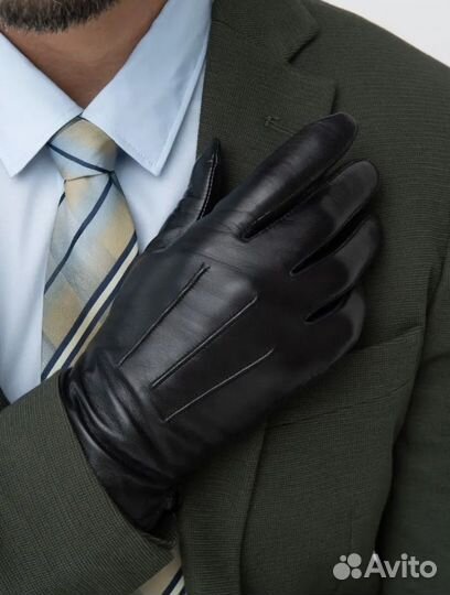 Мужские кожаные перчатки «Kasablanka»