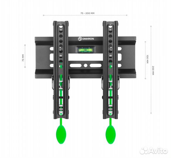 Кронштейн для телевизора наклонный onkron TM1, 17