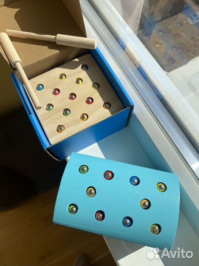 Магнитная рыбалка деревянная