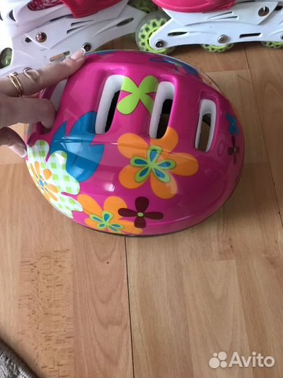 Ролики + шлем + рюкзак