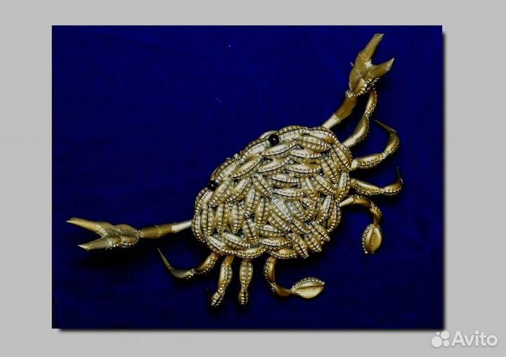 Фигурка краб. Пивные пробки (крышки) кронен