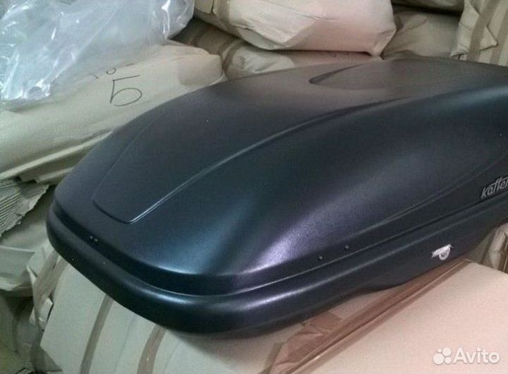 Бокс на крышу Koffer T80 черный матовый 130x82х38