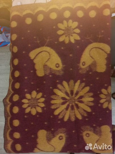 Одеяло детское шерстяное