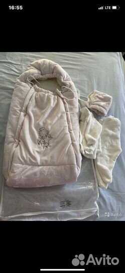 Конверт на выписку зимний для девочки