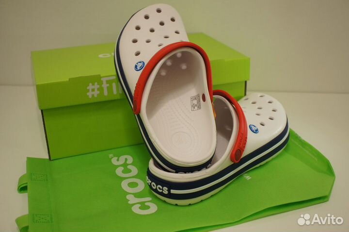 Сабо Crocs Сrocband в коробке с джиббитсами