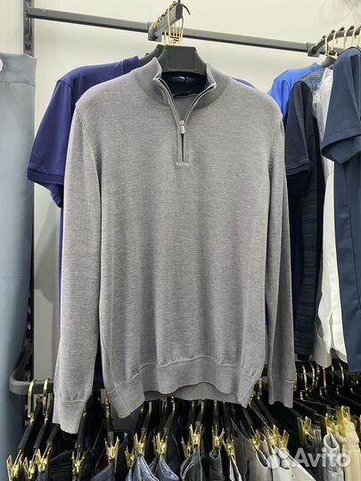 Мужской джемпер кофточка на коротком замке