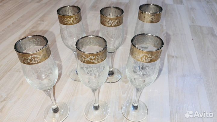 Бокалы для шампанского 6 шт