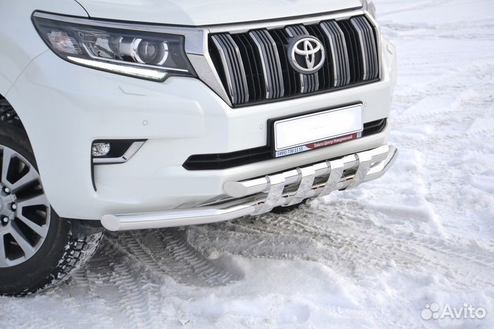 Защита переда Toyota Land Cruiser Prado J150 2017+