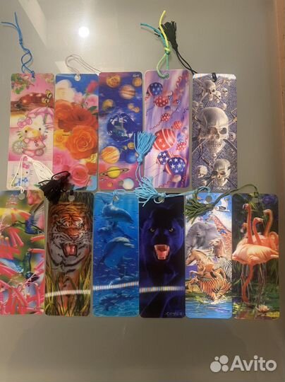 Закладки для книг с 3Д изображением