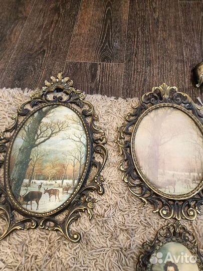 Шелкография в бронзовых рамках.Цены внизу